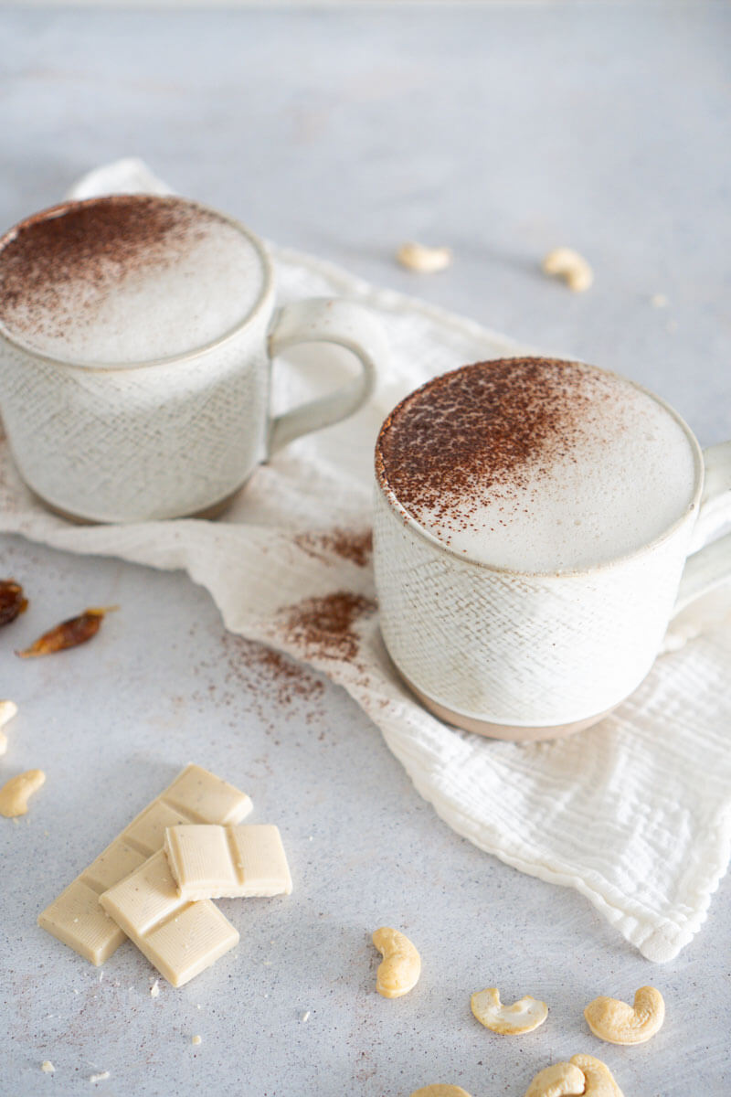 Heiße weiße Schokolade